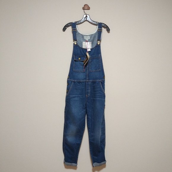 Current/Elliott The Carpenter Overalls Denim Jeans - Picture 1 of 10